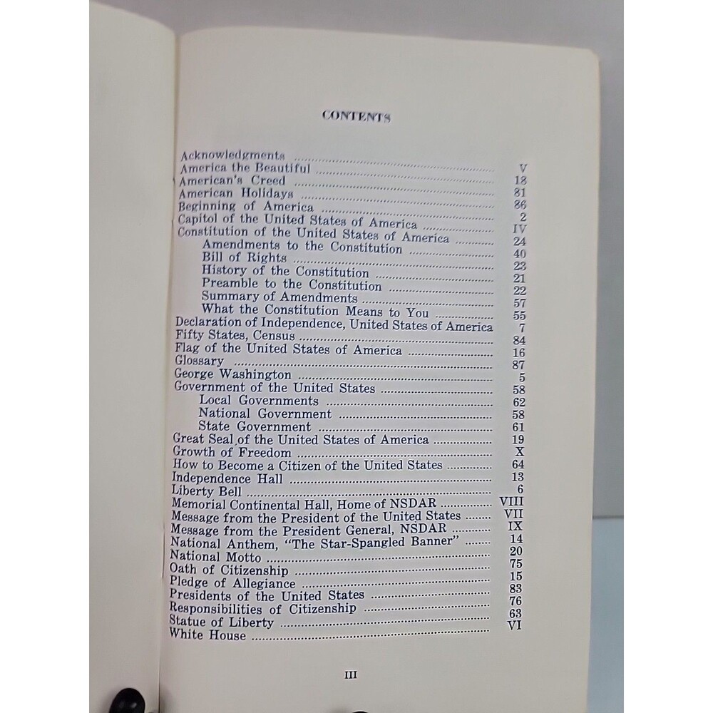 DAR Manual For Citizenship 1974 Daughters of the American Revolution VintageBook - Picture 3 of 5